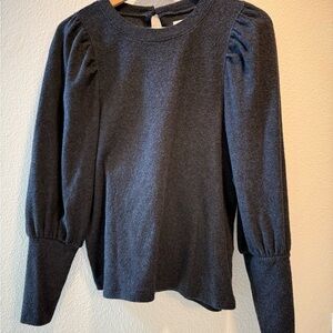 Maxwell Elegant Black Long Sleeve Top